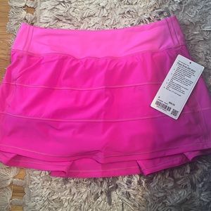 NWT Lululemon POW Pink Pace Rival Skirt